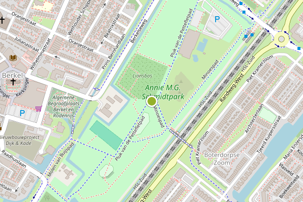 Ambulance-melding op Pluk van de Pettefletpad, Bergschenhoek op 7 juli, kaart-overzicht