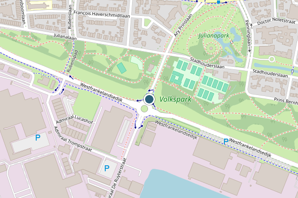 Politie-melding op Admiraal De Ruyterstraat, Schiedam op 8 mei, kaart-overzicht
