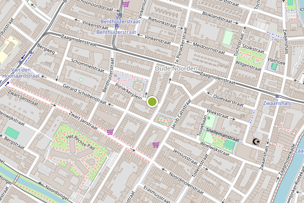 Ambulance-melding op Pijnackerdwarsstraat, Rotterdam op 8 juli, kaart-overzicht