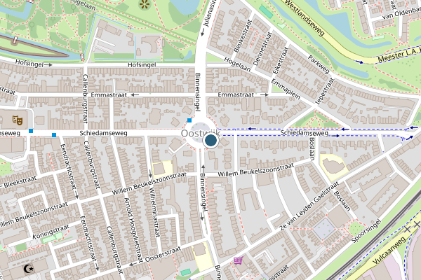 Politie-melding op Verploegh Chasseplein, Vlaardingen op 8 juli, kaart-overzicht