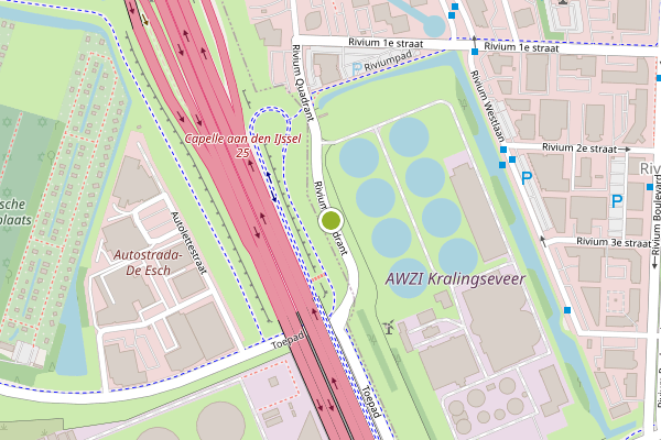 Ambulance-melding op Rivium Quadrant, Capelle aan den IJssel op 8 juli, kaart-overzicht