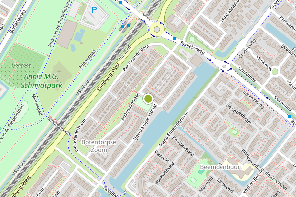 Ambulance-melding op Barend Hooykaasstraat, Bergschenhoek op 8 juli, kaart-overzicht