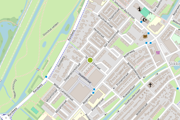 Ambulance-melding op Sweelinckstraat, Ridderkerk op 8 juli, kaart-overzicht