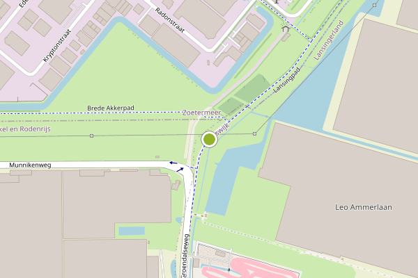Ambulance-melding op Landscheiding Noord, Bleiswijk op 8 mei, kaart-overzicht