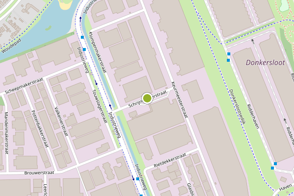 Ambulance-melding op Schrijnwerkerstraat, Ridderkerk op 8 mei, kaart-overzicht