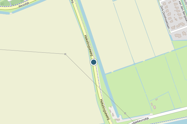 Politie-melding op Hekelingseweg, Hekelingen op 9 juli, kaart-overzicht