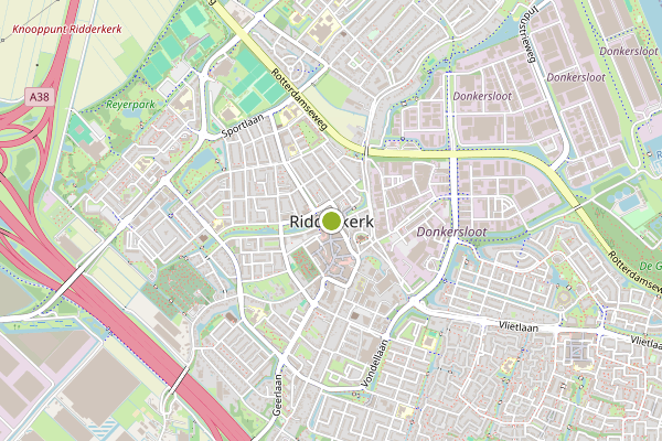Ambulance-melding op Ridderkerk op 9 juli, kaart-overzicht