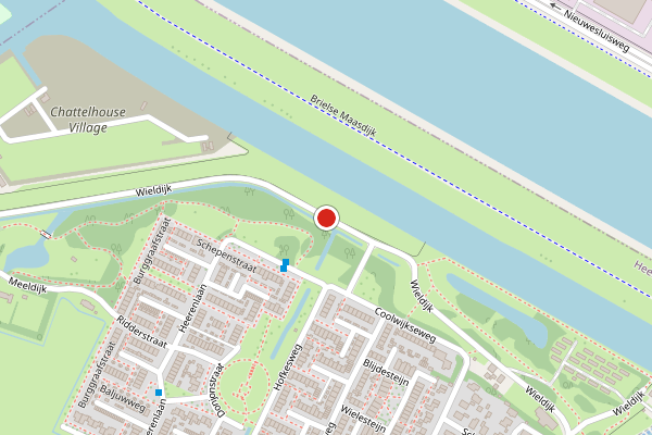 Brandweer-melding op Wieldijk, Heenvliet op 9 juli, kaart-overzicht