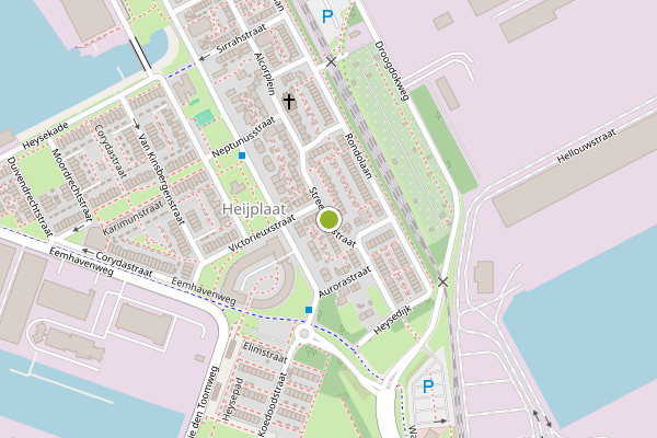 Ambulance-melding op Streefkerkstraat, Rotterdam op 9 juli, kaart-overzicht