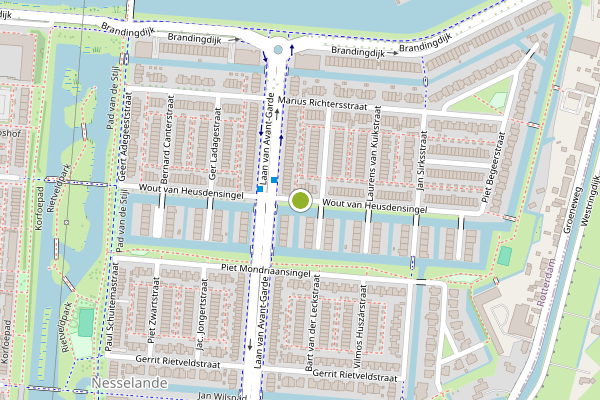 Ambulance-melding op Wout van Heusdensingel, Rotterdam op 9 juli, kaart-overzicht