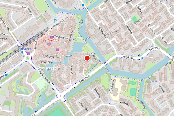 Brandweer-melding op Hoendiep, Capelle aan den IJssel op 8 mei, kaart-overzicht