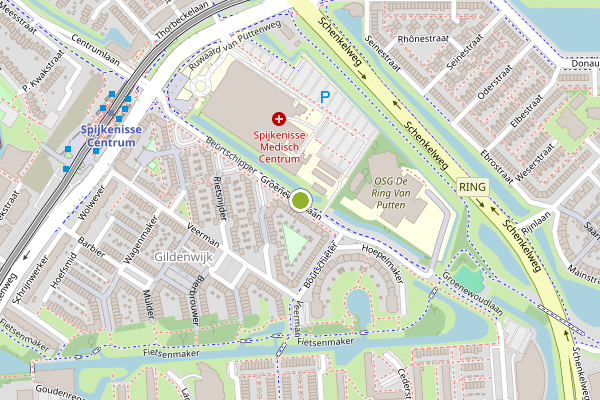Ambulance-melding op Groenewoudlaan, Spijkenisse op 10 juli, kaart-overzicht