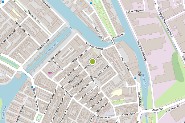 Ambulance-melding op Haringvlietstraat, Schiedam op 10 juli, kaart-overzicht