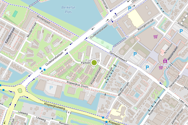 Ambulance-melding op Parkstraat, Berkel en Rodenrijs op 10 juli, kaart-overzicht