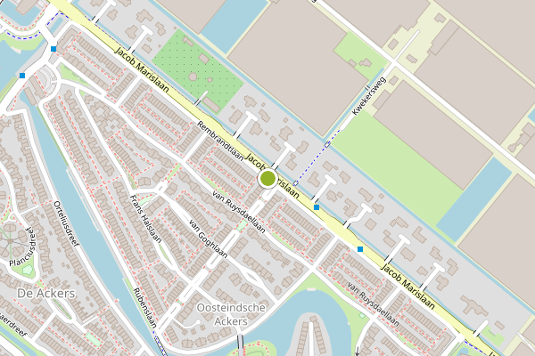 Ambulance-melding op Rembrandtlaan, Bergschenhoek op 9 juli, kaart-overzicht