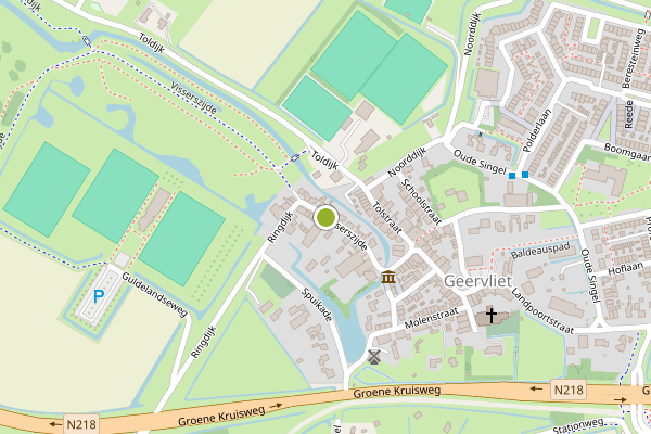 Ambulance-melding op Visserszijde, Geervliet op 10 juli, kaart-overzicht