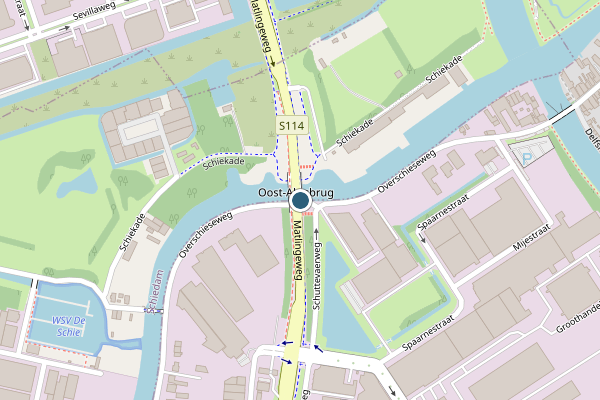 Politie-melding op Matlingeweg, Rotterdam op 10 juli, kaart-overzicht