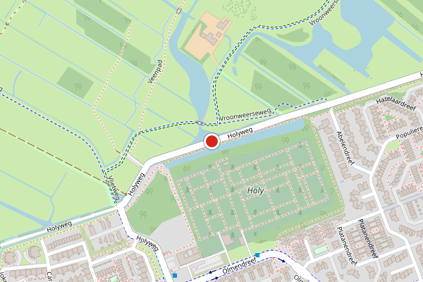 Brandweer-melding op Holyweg, Vlaardingen op 10 juli, kaart-overzicht