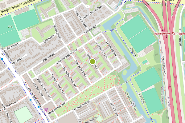 Ambulance-melding op Klaproosstraat, Vlaardingen op 10 juli, kaart-overzicht