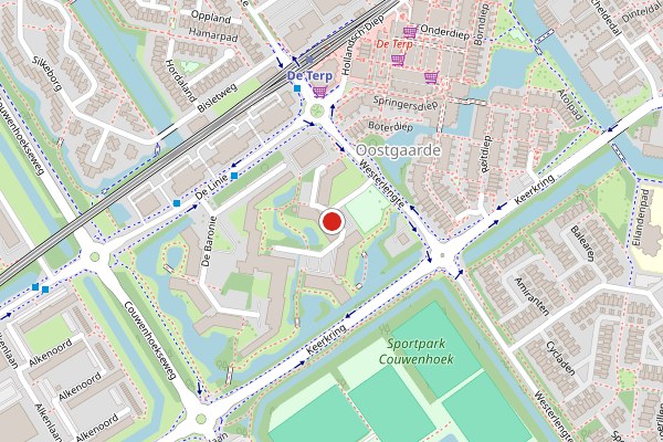 Brandweer-melding op De Graafschap, Capelle aan den IJssel op 10 juli, kaart-overzicht
