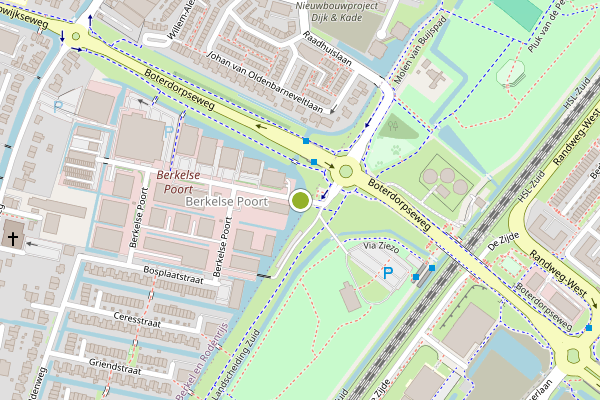 Ambulance-melding op Berkelse Poort, Berkel en Rodenrijs op 10 juli, kaart-overzicht