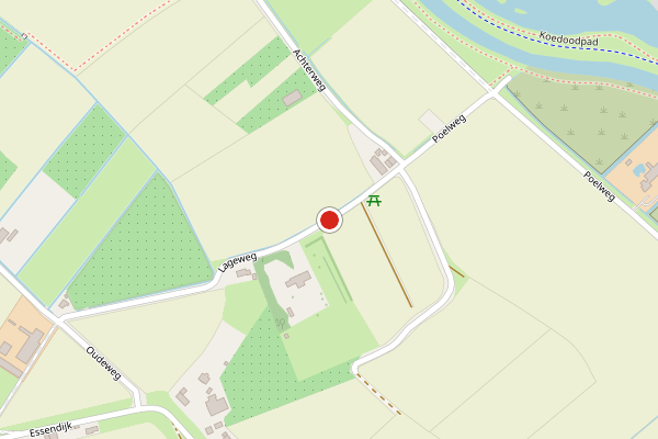 Brandweer-melding op Lageweg, Rhoon op 11 juli, kaart-overzicht