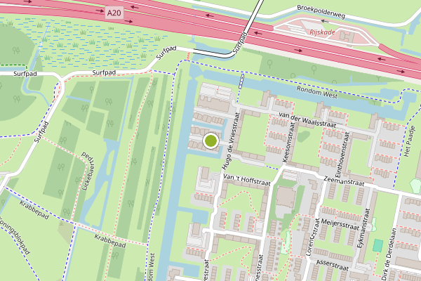 Ambulance-melding op Hugo de Vriesstraat, Vlaardingen op 9 mei, kaart-overzicht