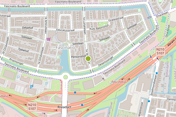 Ambulance-melding op 1e Terralaan, Capelle aan den IJssel op 9 mei, kaart-overzicht