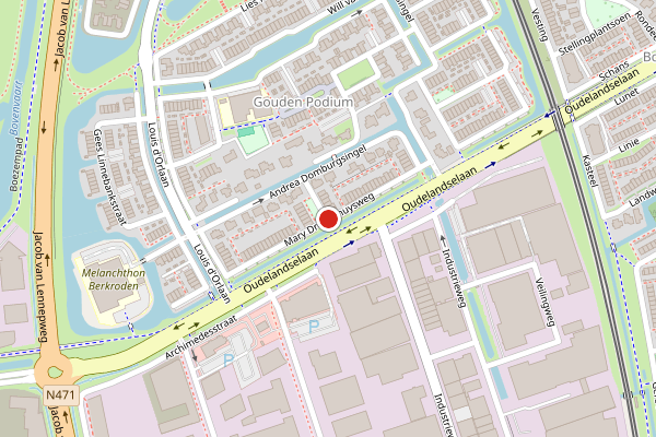 Brandweer-melding op Mary Dresselhuysweg, Berkel en Rodenrijs op 9 mei, kaart-overzicht