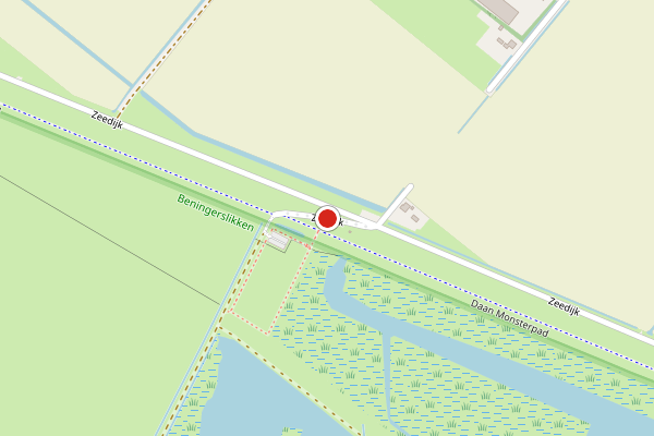 Brandweer-melding op Zeedijk, Zuidland op 11 juli, kaart-overzicht