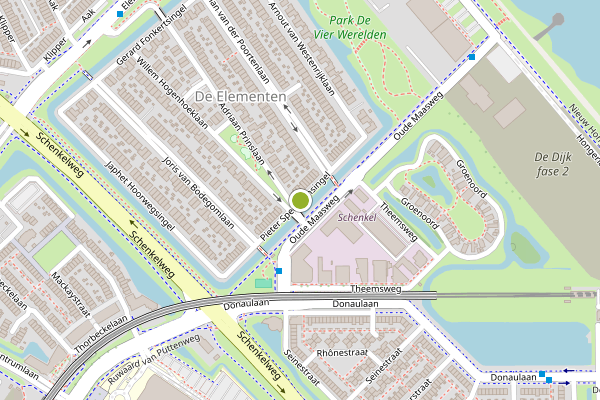 Ambulance-melding op Pieter Speelmansingel, Spijkenisse op 10 juli, kaart-overzicht