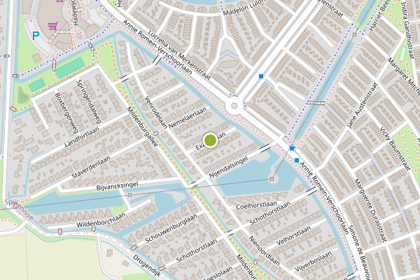 Ambulance-melding op Exatenlaan, Spijkenisse op 10 juli, kaart-overzicht