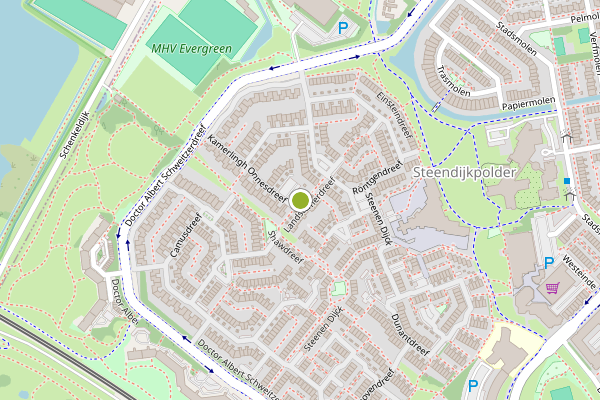 Ambulance-melding op Landsteinerdreef, Maassluis op 11 juli, kaart-overzicht