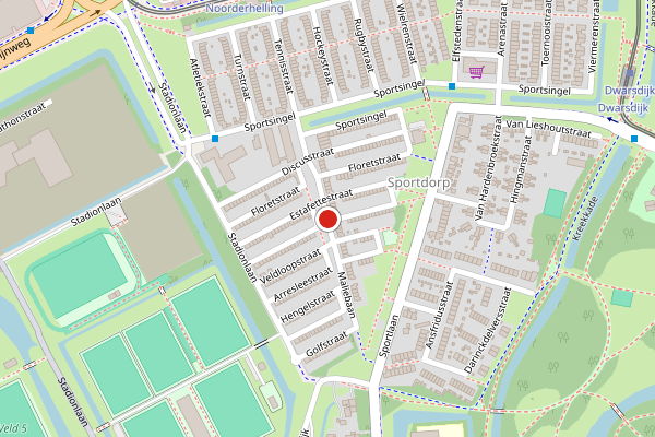 Brandweer-melding op Boogschutterstraat, Rotterdam op 11 juli, kaart-overzicht