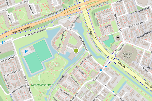 Ambulance-melding op Spuistroomstraat, Hoogvliet op 11 juli, kaart-overzicht