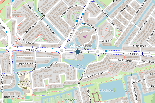 Politie-melding op Sibeliusweg, Capelle aan den IJssel op 11 juli, kaart-overzicht