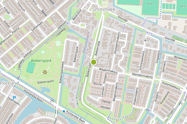 Ambulance-melding op Bakkersdijk, Barendrecht op 11 juli, kaart-overzicht