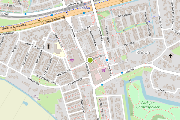 Ambulance-melding op Strawinskiplein, Rhoon op 11 juli, kaart-overzicht