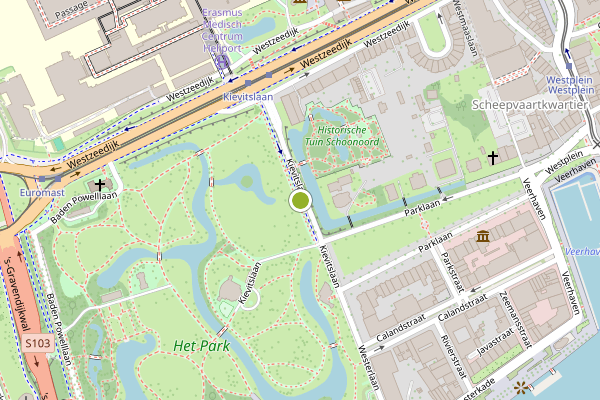 Ambulance-melding op Kievitslaan, Rotterdam op 11 juli, kaart-overzicht