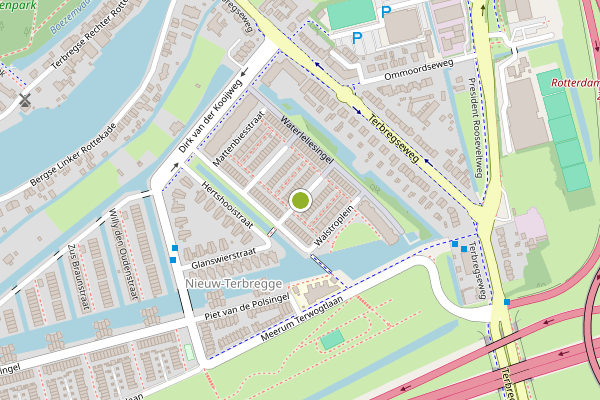 Ambulance-melding op Veenwortelstraat, Rotterdam op 11 juli, kaart-overzicht