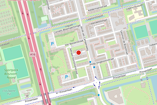 Brandweer-melding op Vennecoolstraat, Rotterdam op 11 juli, kaart-overzicht