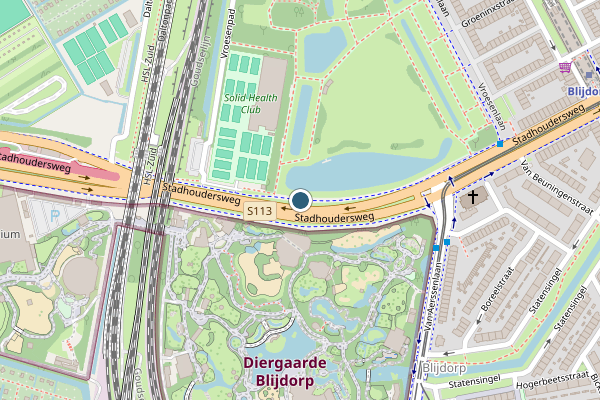 Politie-melding op Stadhoudersweg, Rotterdam op 11 juli, kaart-overzicht