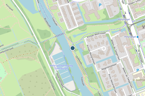 Politie-melding op Trekkade, Vlaardingen op 11 juli, kaart-overzicht