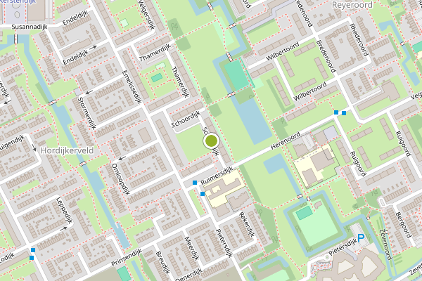 Ambulance-melding op Schoordijk, Rotterdam op 12 juli, kaart-overzicht