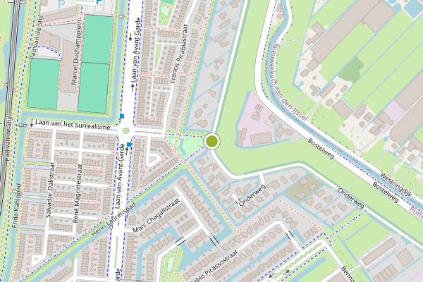 Ambulance-melding op Bermweg, Rotterdam op 12 juli, kaart-overzicht