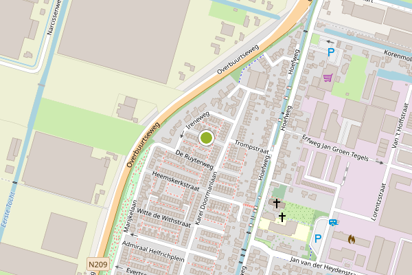 Ambulance-melding op Piet Heinstraat, Bleiswijk op 12 juli, kaart-overzicht