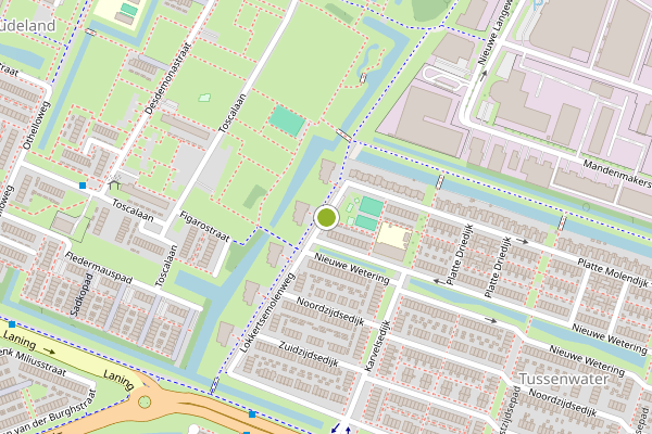 Ambulance-melding op Lokkertsemolenweg, Hoogvliet op 12 juli, kaart-overzicht