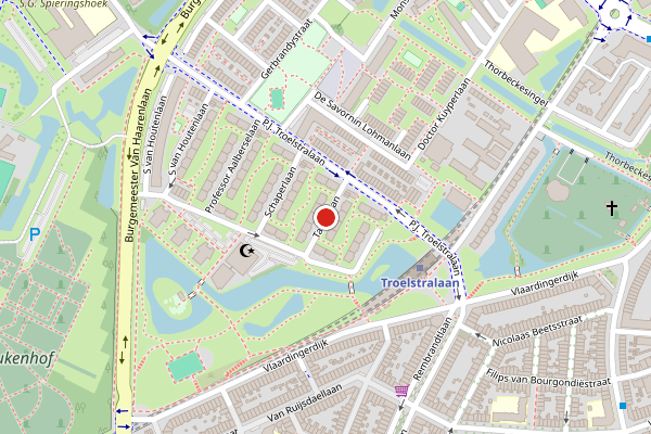 Brandweer-melding op Talmalaan, Schiedam op 12 juli, kaart-overzicht