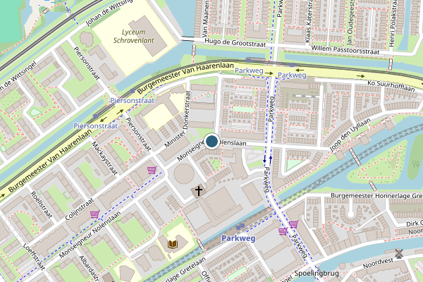 Politie-melding op Mgr Nolenslaan, Schiedam op 12 juli, kaart-overzicht