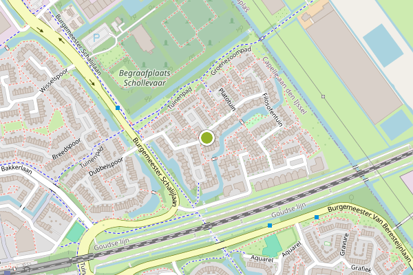 Ambulance-melding op Filosofentuin, Capelle aan den IJssel op 12 juli, kaart-overzicht